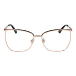 Guess Rose Gold Women Glasses Frame with cat eye style and full-rim metal design, shown with plastic demo lenses.