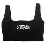 Comme Des Fuckdown Black Cotton Tops & T-Shirt CO-15699-IT36|XXS