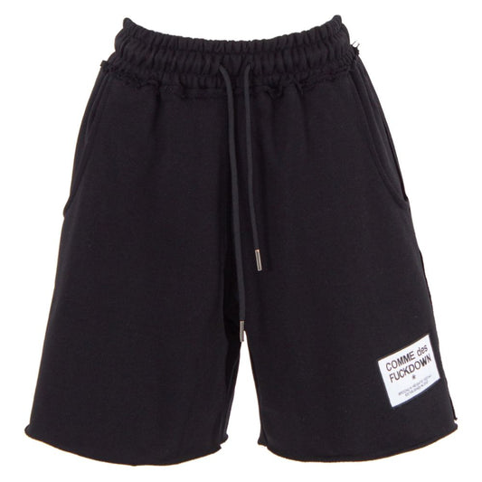 Comme Des Fuckdown Black Cotton Short CO-15693-S