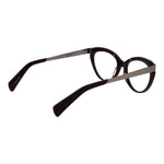 Yohji Yamamoto Purple Unisex Glasses Frame, acetate full-rim cat-eye style, size 53-17-140 with demo lenses.