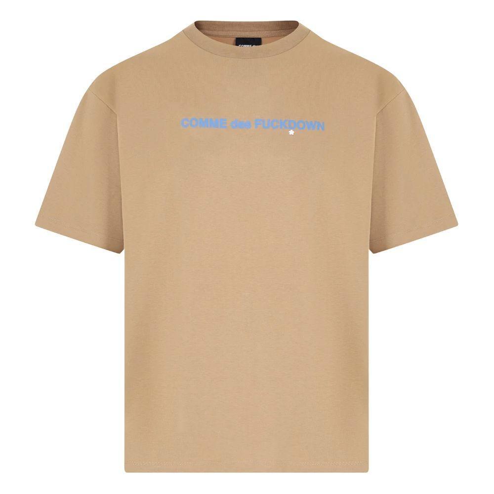 Comme Des Fuckdown Brown Cotton T-Shirt CO-15713-XXL