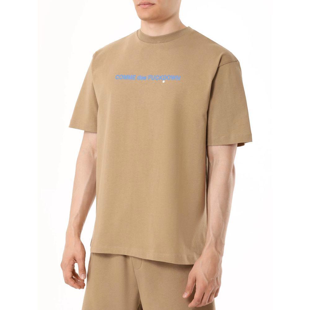 Comme Des Fuckdown Brown Cotton T-Shirt CO-15713-XXL
