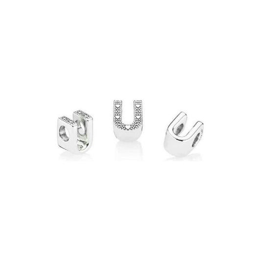 PANDORA CHARMS Mod. LETTER T SILVER 797475