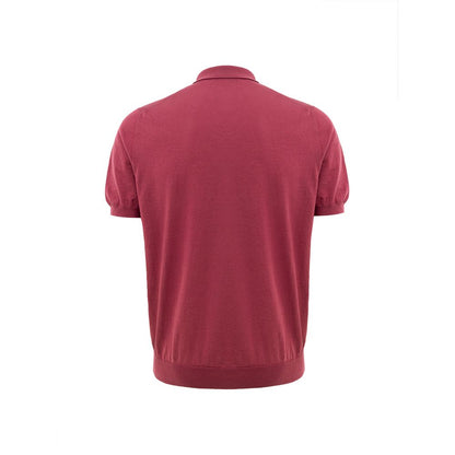 Gran Sasso Red Cotton Polo Shirt