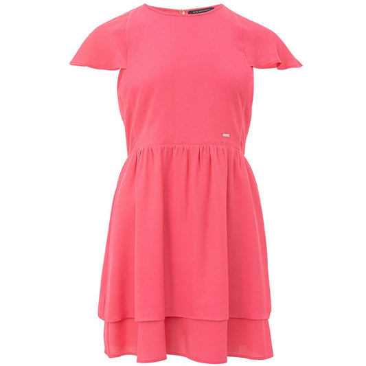 Armani Exchange Fuchsia Viscose Casual Dress