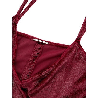 Lardini Bordeaux Polyester Cocktail Dress