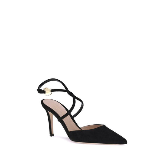 Gianvito Rossi Suede Pums GI-G9558585RICCAMNERO-EU36/US6
