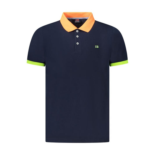 Norway 1963 Blue Cotton Men Polo Shirt