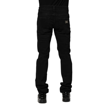 Dolce & Gabbana Black Cotton Skinny Denim Jeans