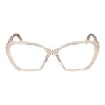 Guess White Women Glasses Frame, full-rim butterfly style, acetate material, demo lenses, size 52-14-140, includes branded case.