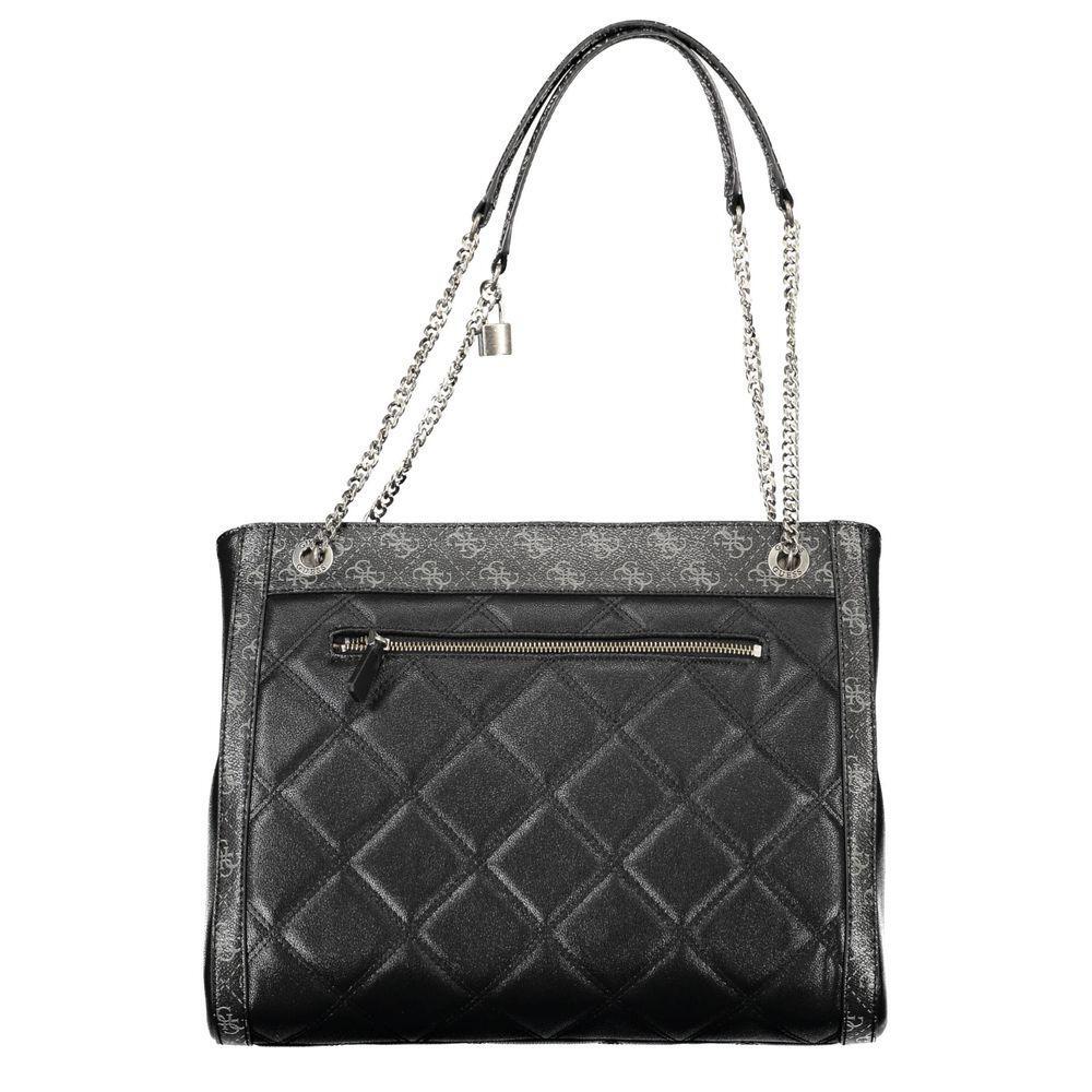 Front view with bag zipped and handles upright.