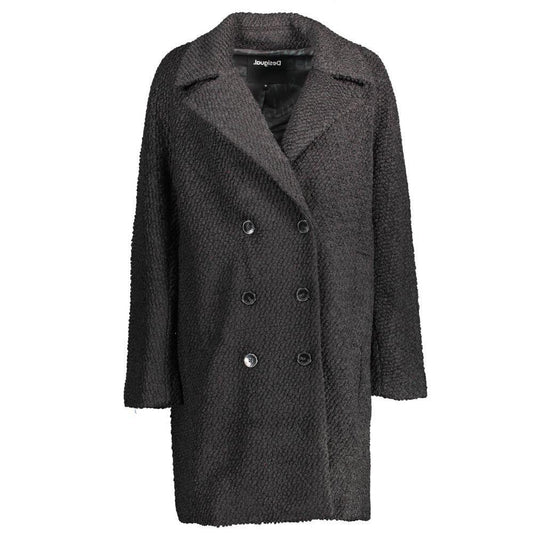 Desigual Black Polyester Jackets & Coat DE-14469-XL