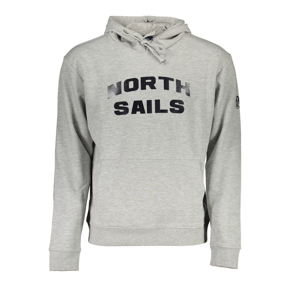 North Sails Gray Cotton Men Sweater