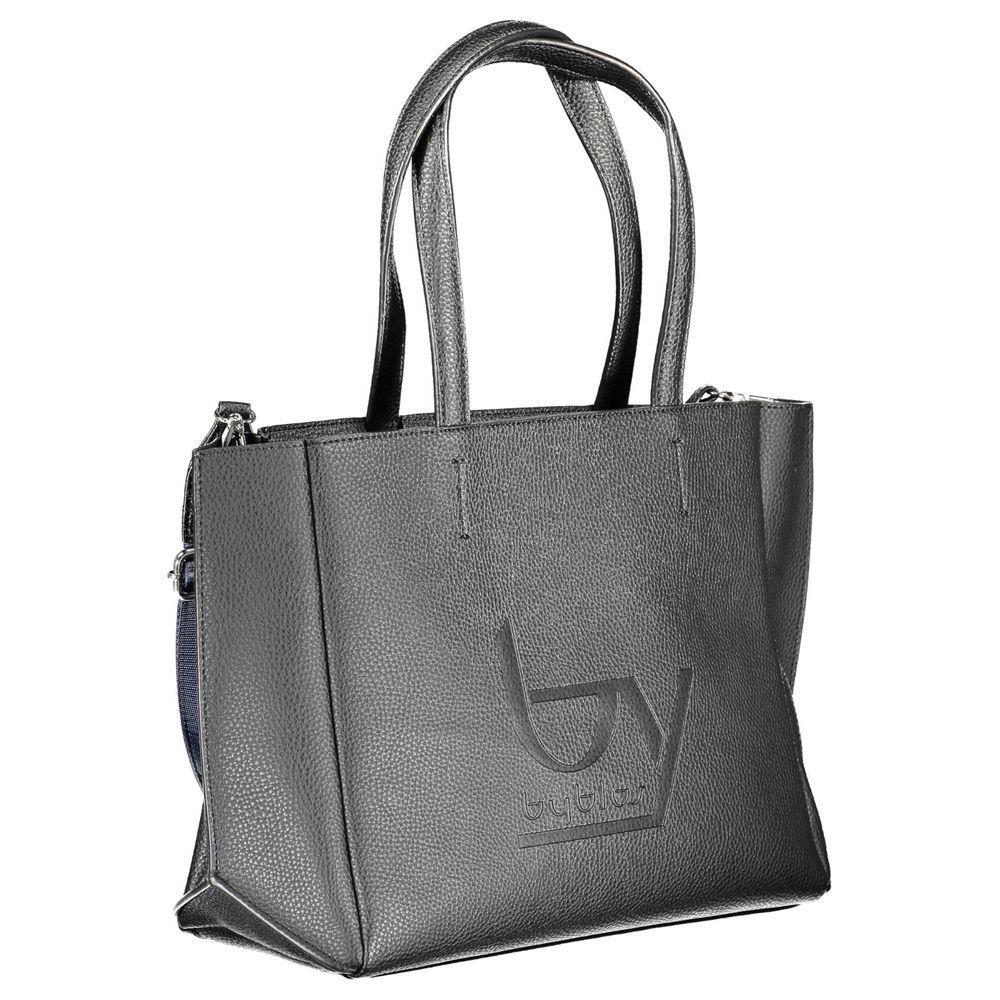 Front view with bag zipped and handles upright.