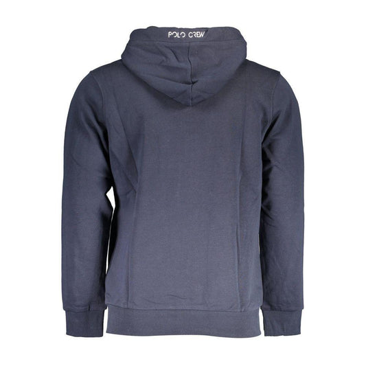 La Martina Blue Cotton Sweater LA-17150-S