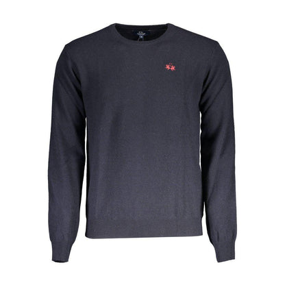 La Martina Blue Wool Sweater