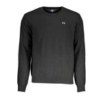 La Martina Black Wool Sweater LA-17158-S