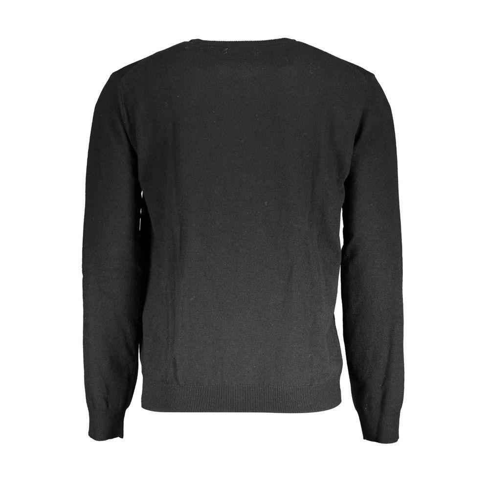 La Martina Black Wool Sweater LA-17158-S