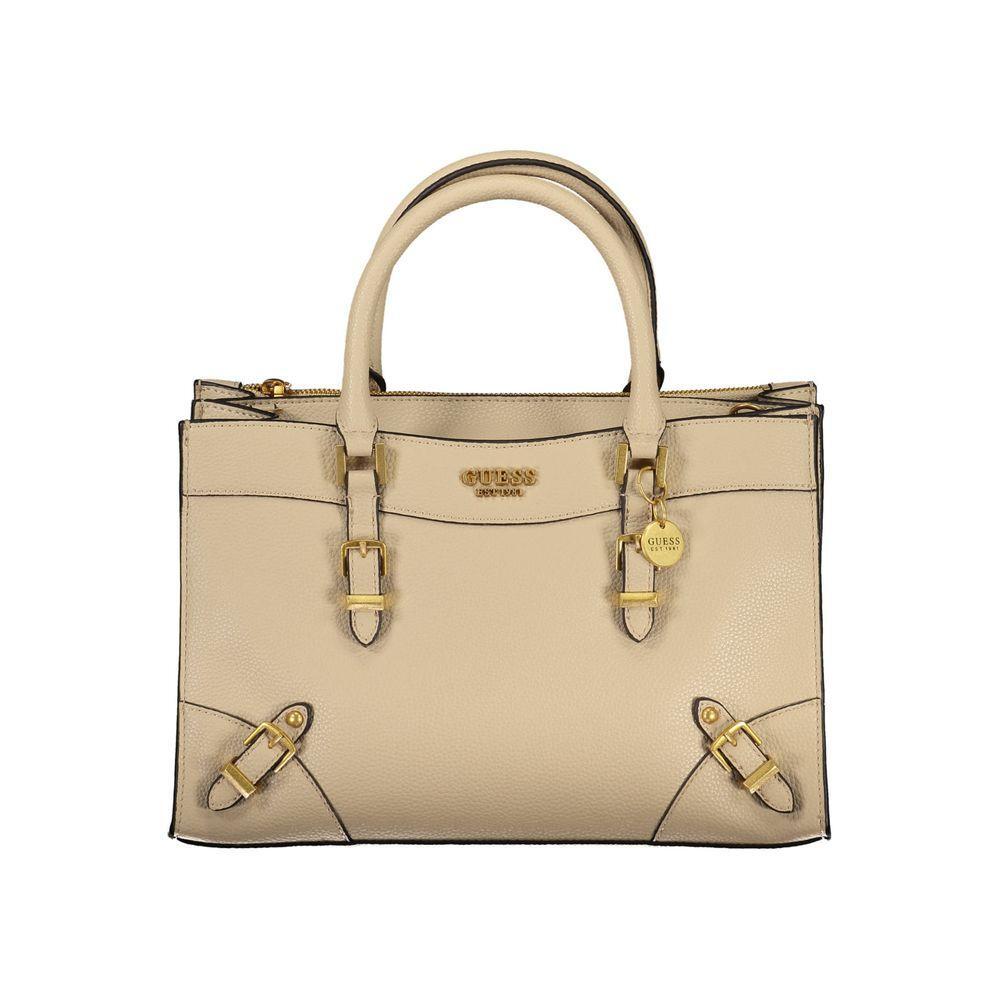 Front view with bag zipped and handles upright.