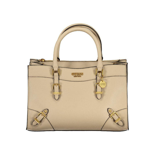 Guess Jeans Beige Polyethylene Handbag