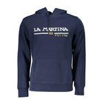 La Martina Blue Cotton Sweater LA-21506-S