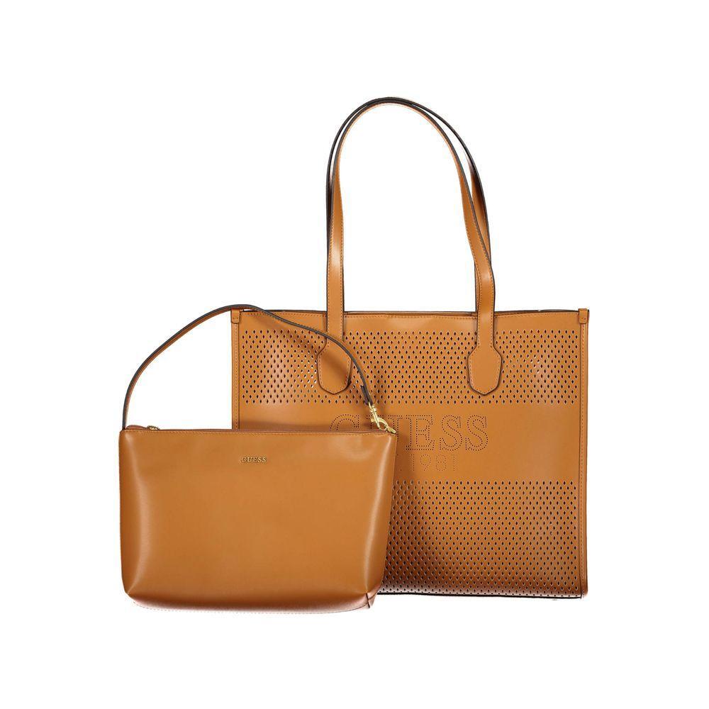Front view with bag zipped and handles upright.