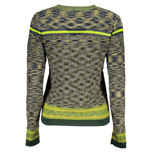 Desigual Green Cotton Sweater
