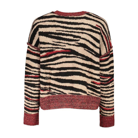 Desigual Red Fabric Sweater DE-24891-L
