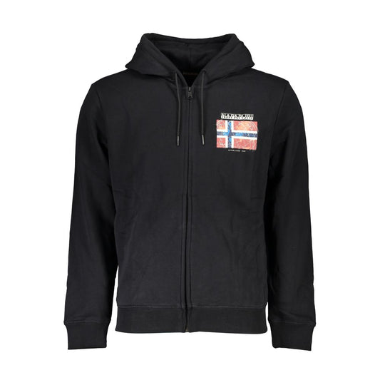 Napapijri Black Cotton Sweater NA-25297-S