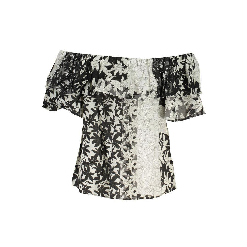 Desigual White Cotton Tops & T-Shirt DE-29219-XS