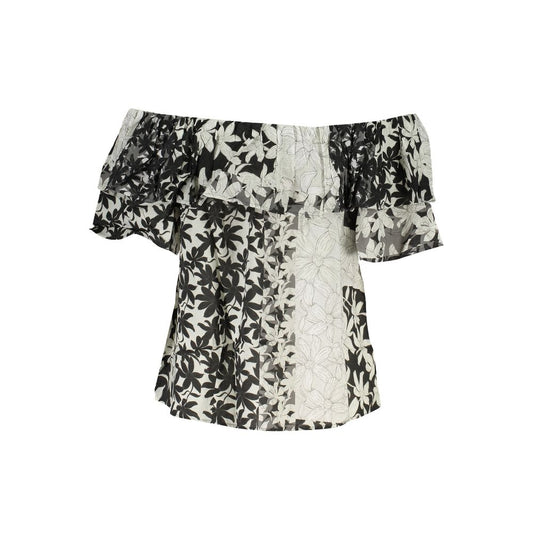 Desigual White Cotton Tops & T-Shirt DE-29219-XS