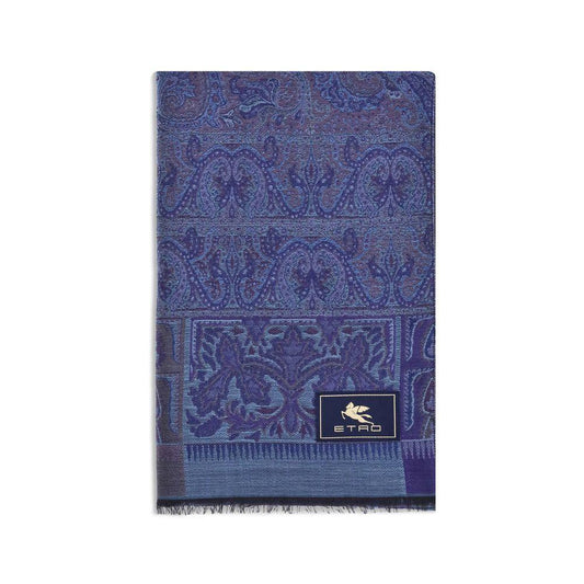 Etro jacquard wool and silk Scarf ETMATA0023AQ244S9883BB