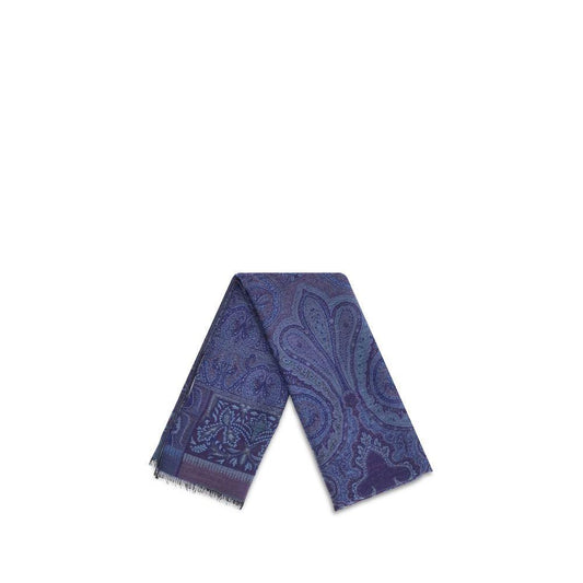 Etro jacquard wool and silk Scarf ETMATA0023AQ244S9883BB