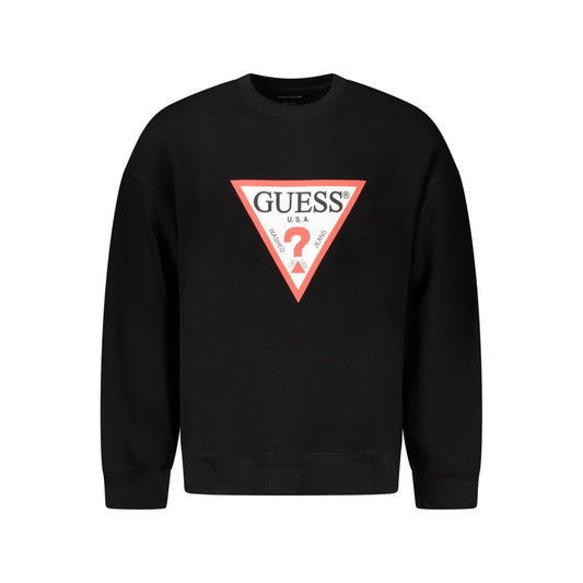 Guess Jeans Black Cotton Sweater GU-39042-M