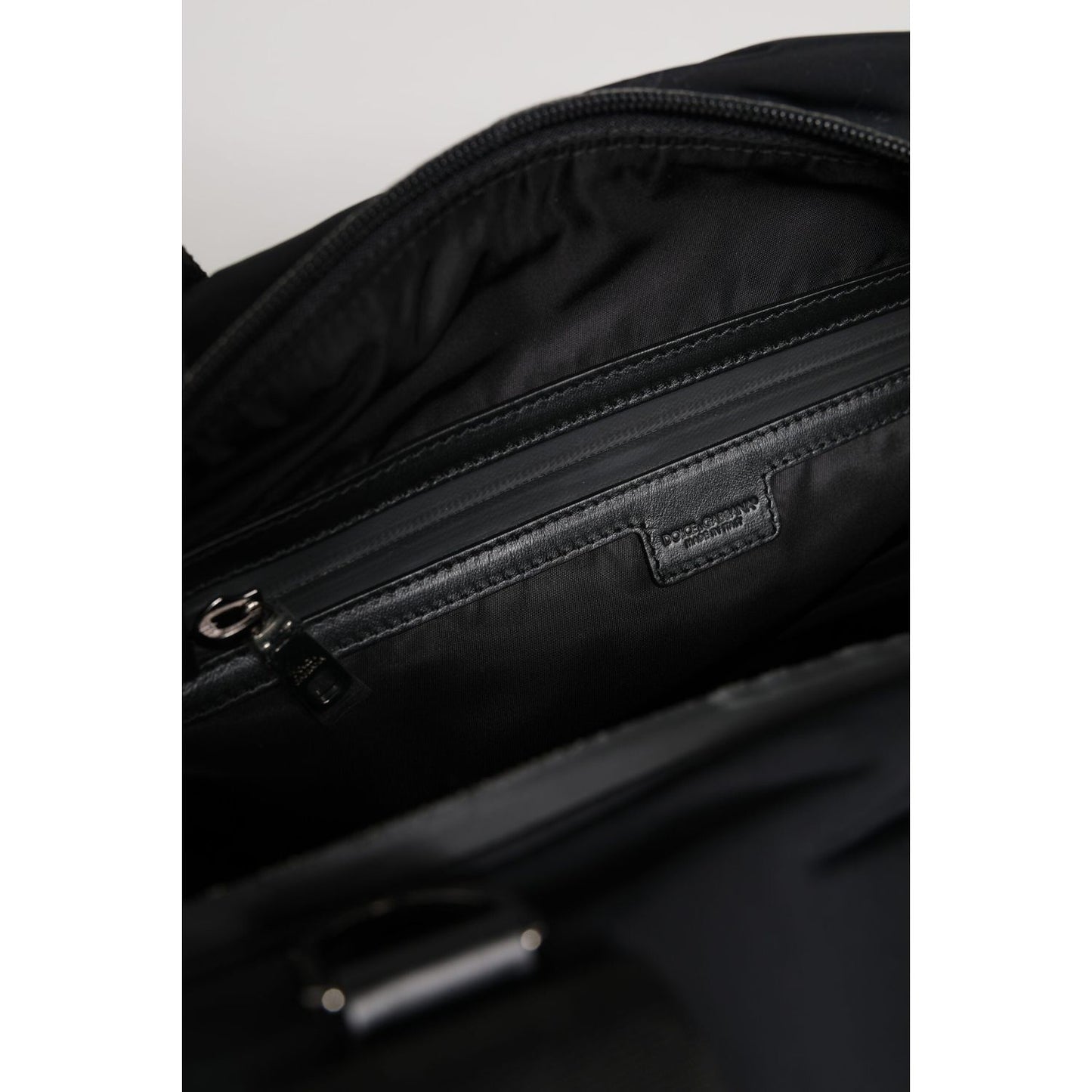 Dolce & Gabbana Black Maroon Hand Shoulder Duffel Travel Bag BAG4643