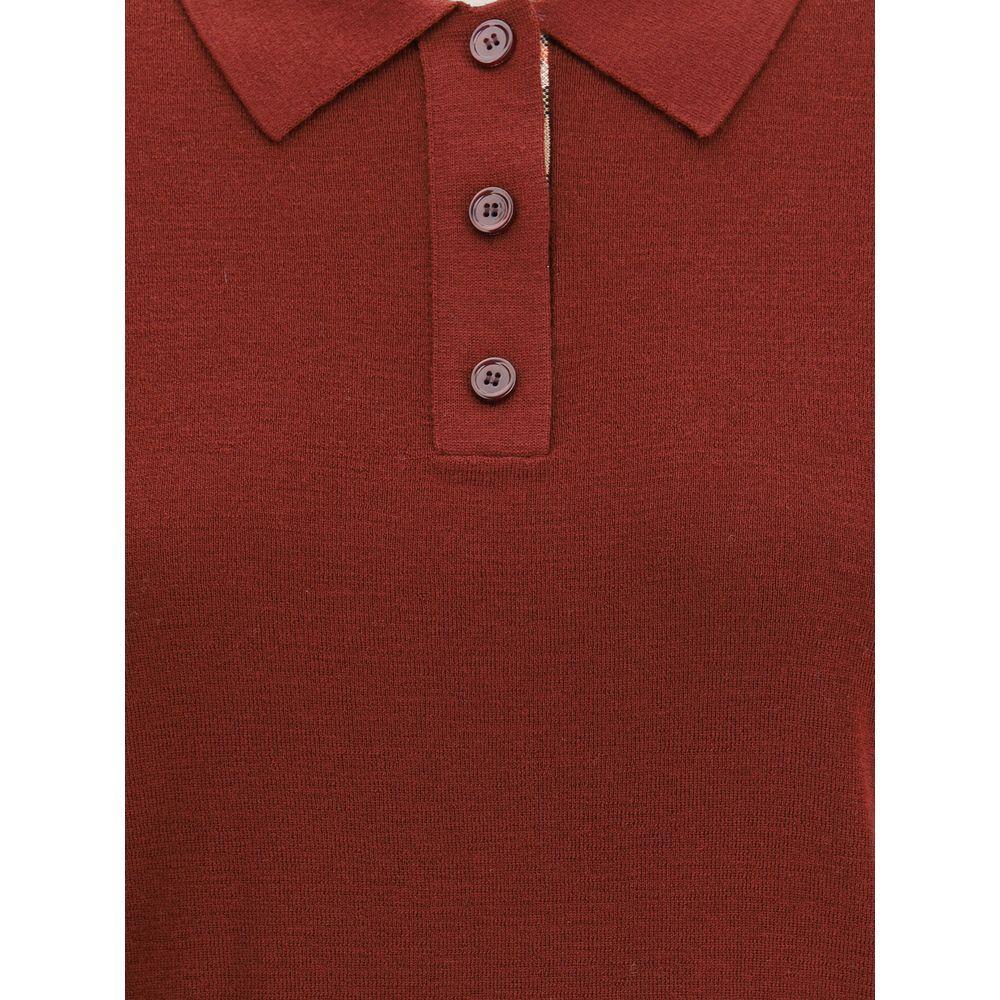 Burberry Wool Polo Shir BU-8112167C3081-M