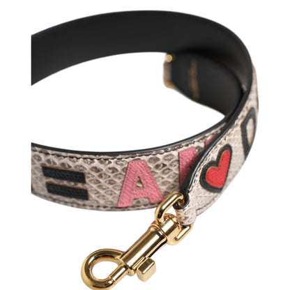 Dolce & Gabbana Multicolor DG AMORE Patch Bag Accessory Shoulder Strap