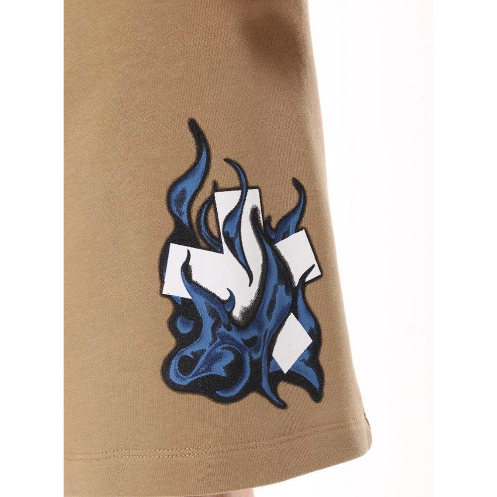 Comme Des Fuckdown Brown Cotton Short CO-15730-XL