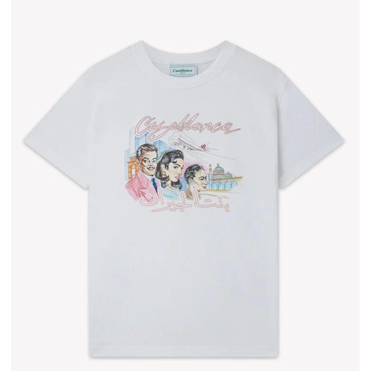 Casablanca White Cotton T-Shirt CA-14858-XS