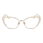 Guess White Women Glasses Frame, full-rim butterfly style with white metal frame, spring hinge, includes branded case.