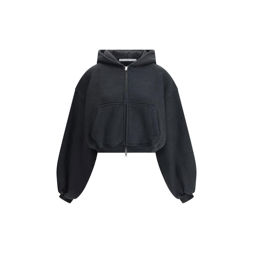 Alexander Wang Cropped zip-up Hoodie AL-1CC3251057001-S