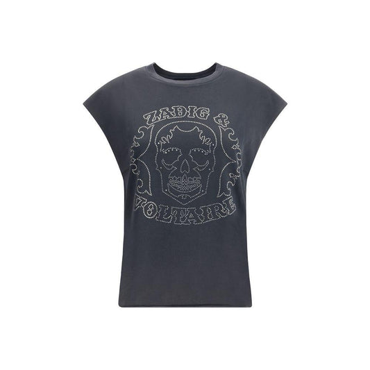 Zadig & Voltaire Skull strass T-Shirt ZA-JWTT01275011-M