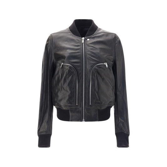 Rick Owens Bauhaus Flight Leather Jacket RI-RU02E1749LBY09-IT50 | L