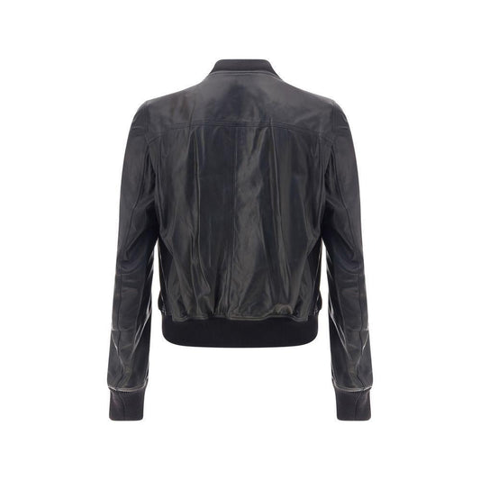 Rick Owens Bauhaus Flight Leather Jacket RI-RU02E1749LBY09-IT50 | L