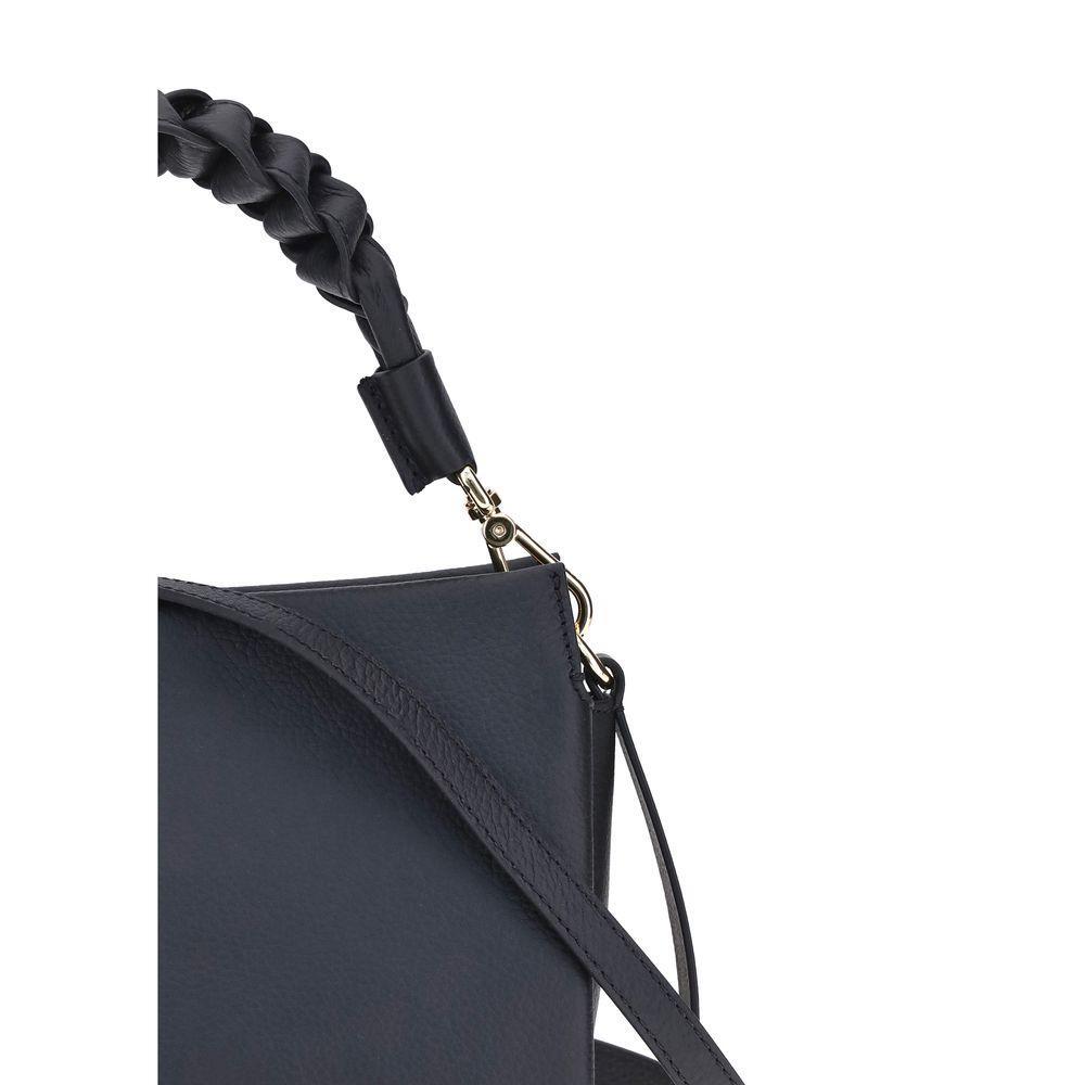 Front view with bag zipped and handles upright.
