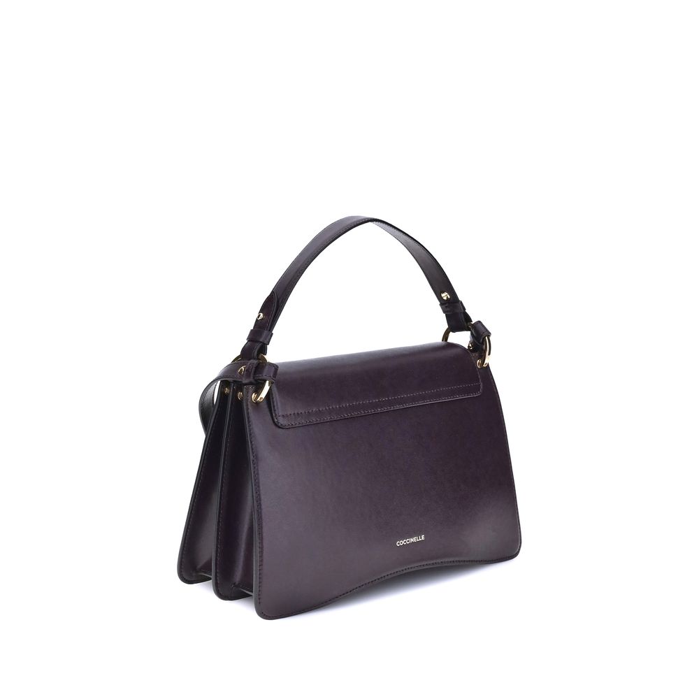 Coccinelle Purple Calf Leather Bos Taurus Handbag