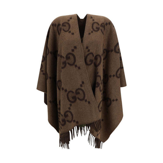 Gucci Cashmere Cape GU-7743084GABX9764-ONE SIZE