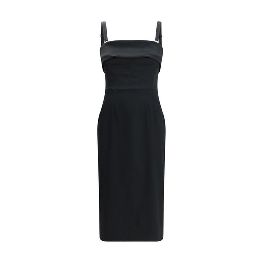 Dolce & Gabbana Satin midi Dress DO-F60AWTGDDB2N0000-IT40 | M