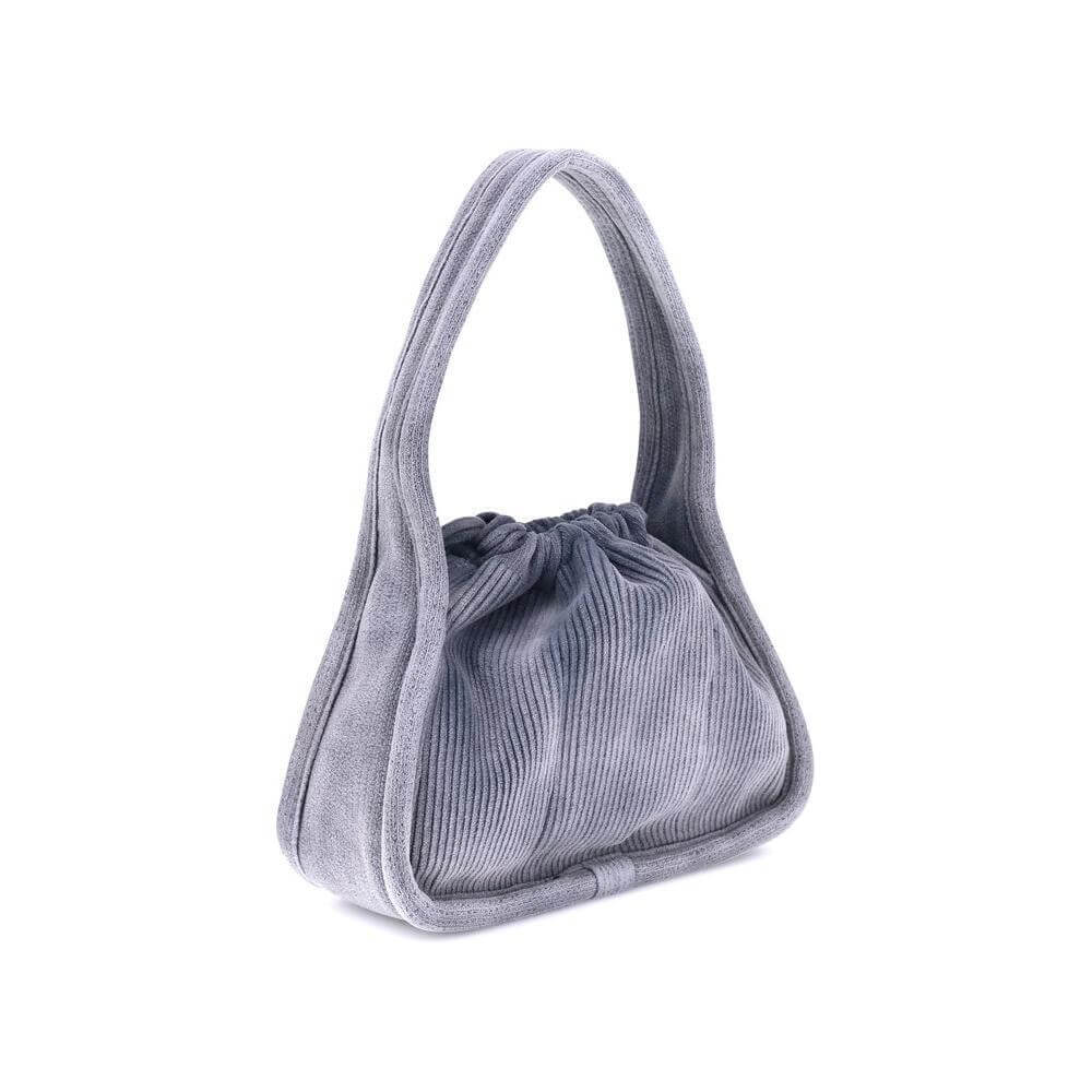 Front view with bag zipped and handles upright.