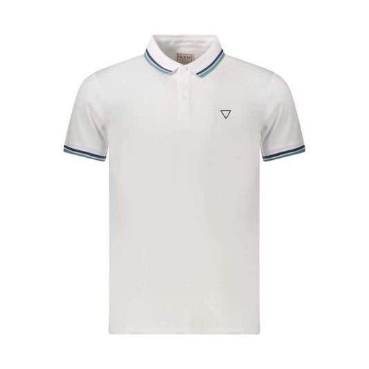 Guess Jeans White Cotton Men Polo Shirt GU-39092-S